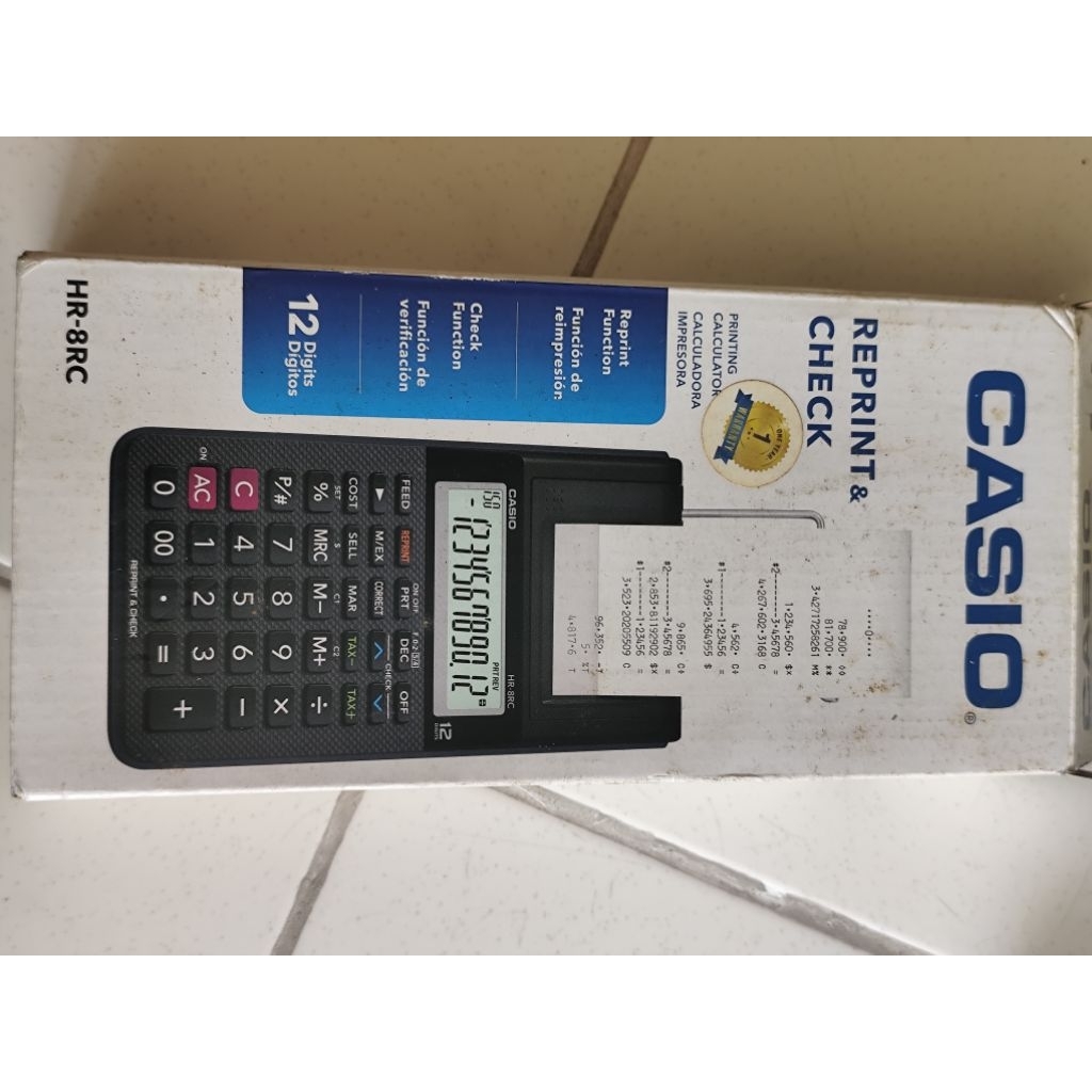 

CASIO REPRINT CHECK + FREE 1 TINTA + 2 ROLL KERTAS PRINT (LIKE NEW)