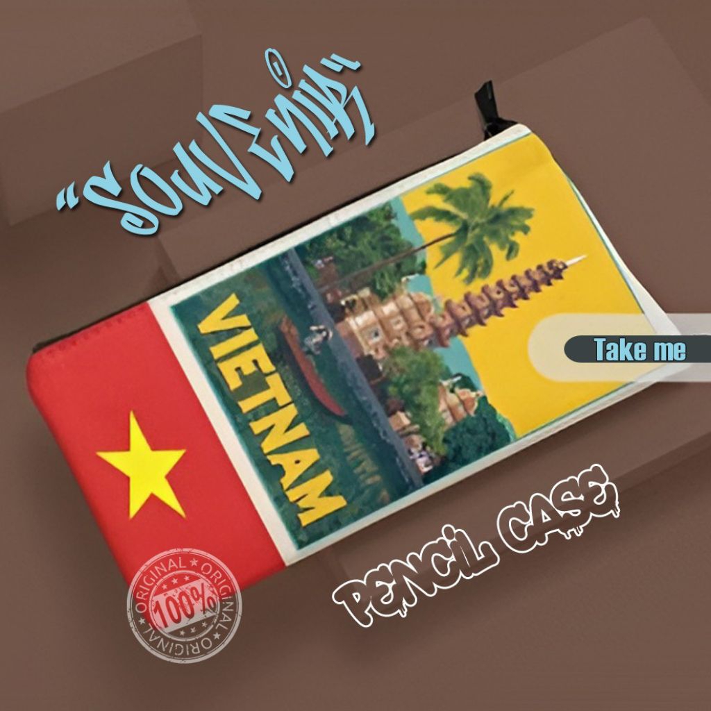 

pensil case - pencil case - motif thailand - vietnam - grosur souvenir