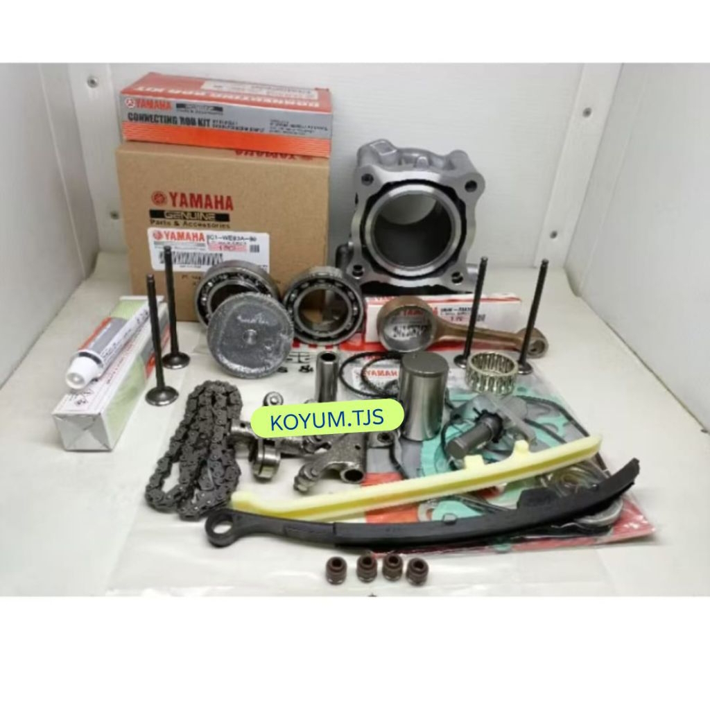 BLOK SEHER PAKET KOMPLIT 10 ITEM 3C1 UNTUK MOTOR YAMAHA VIXION OLD/VIXION NEW ORIGINAL