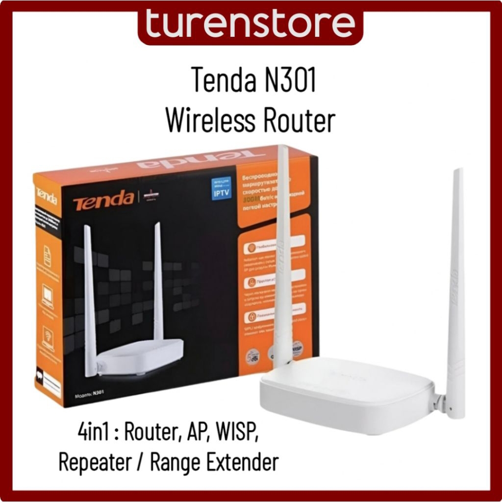 Tenda N301 Wireless N300 Router