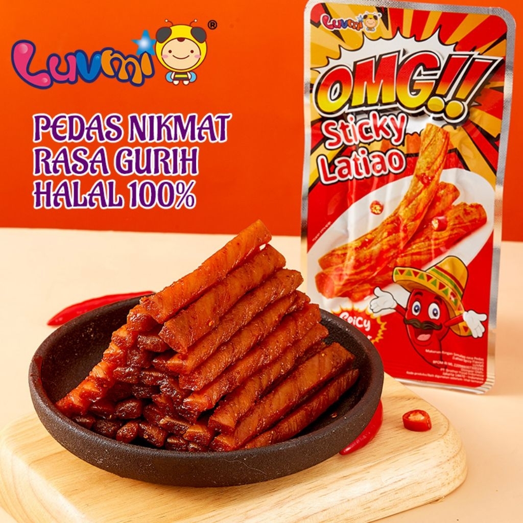 

luvmi snack pedas OMG stick isi 30pcs