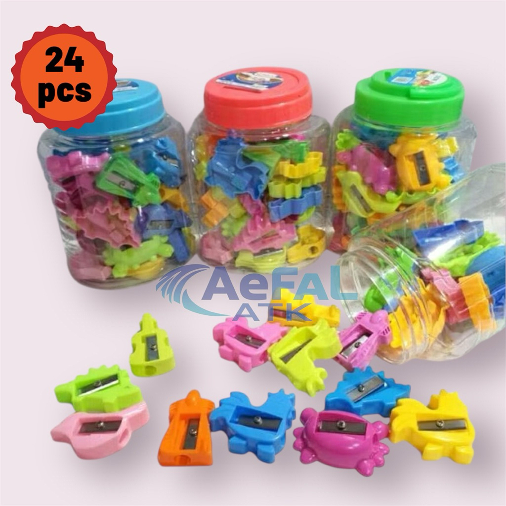 

[1 toples] Serutan Ongkotan Rautan Karakter Lucu 24pcs