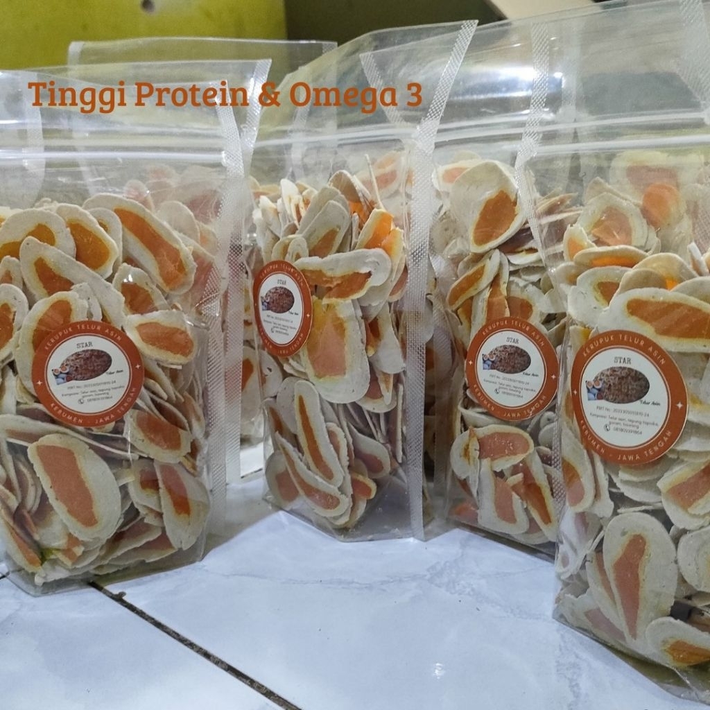 

KERUPUK TELUR ASIN DOORY 250 gram, KERUPUK MENTAH, KERUPUK ENAK