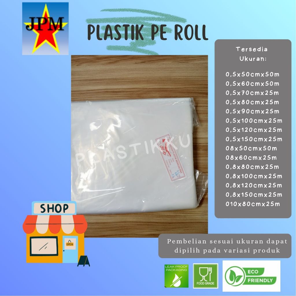 Plastik PE Roll 0,5  0,8 1,0 Jet / PE Rol  Jet / Plastik Rol  / Jet Plastik PE Roll