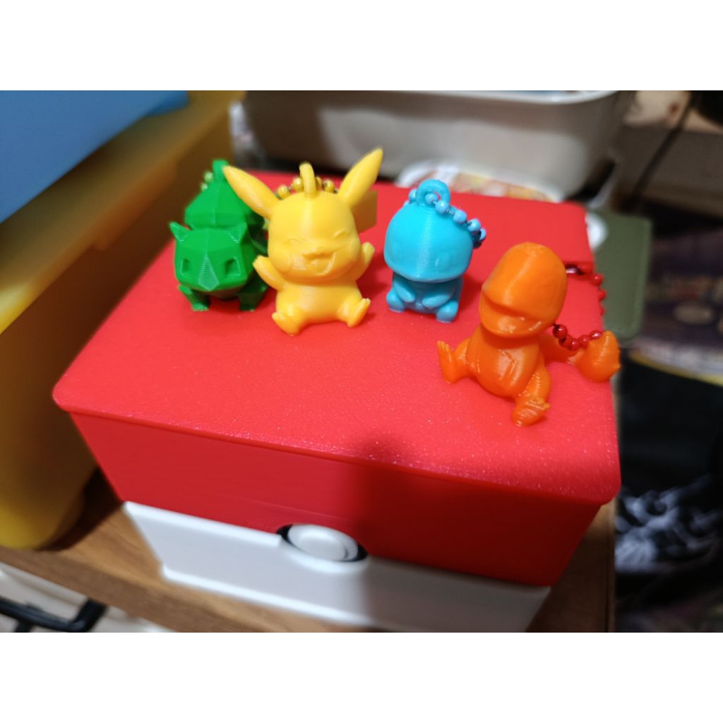 Pokemon Minis Keychain Pikachu Squirtle Charmander Bulbasaur Jigglypuff