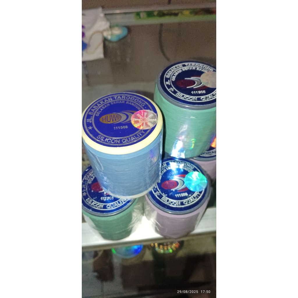 Gelasan Huwi Label Biru Premium Hologram Original Kang Asep Huwi