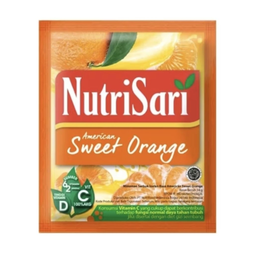 

Nutrisari American Sweet Orange 1renceng