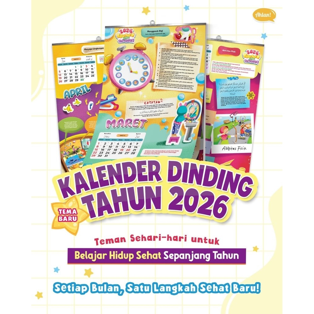 

Kalender Dinding by Ahlan 2026 - Pre Order