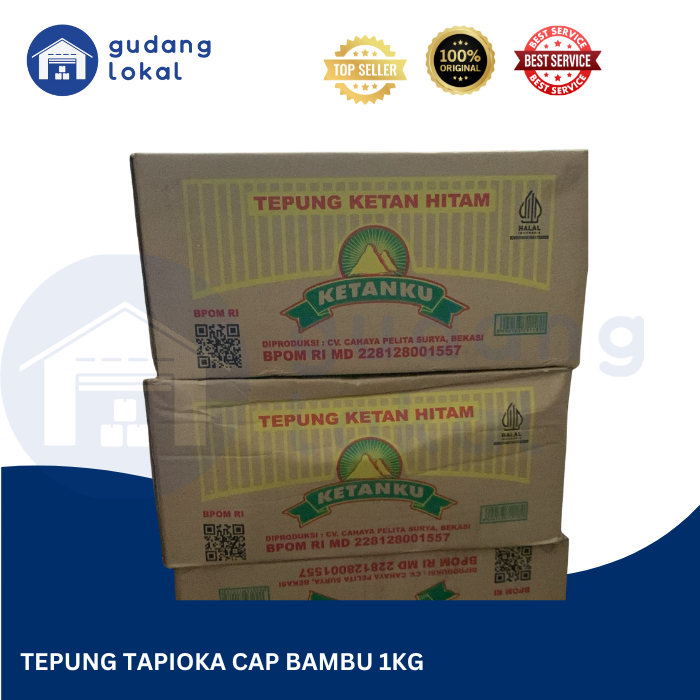 

KETANKU Tepung Ketan Hitam Dus Karton Isi 20 Bungkus @ 250 gram/KARTON