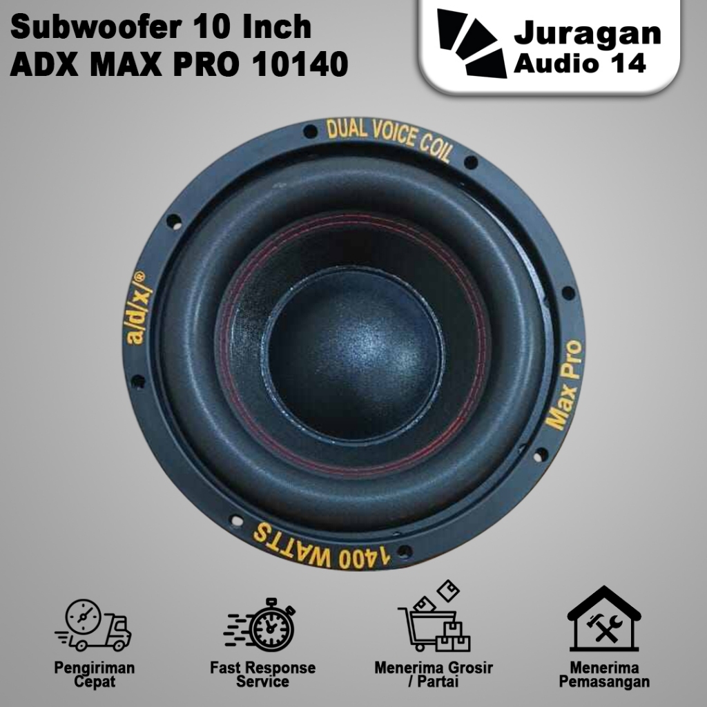 Subwoofer 10" Adx Max pro New Dobel Coil