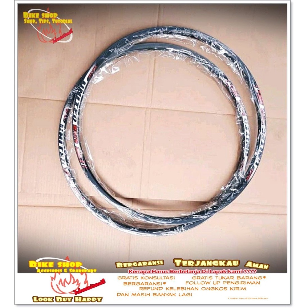 Rims VELG United 2619 uk 26 Black 32h 36h Sepeda GUNUNG MTB SPAREPART SEPEDA TERMURAH