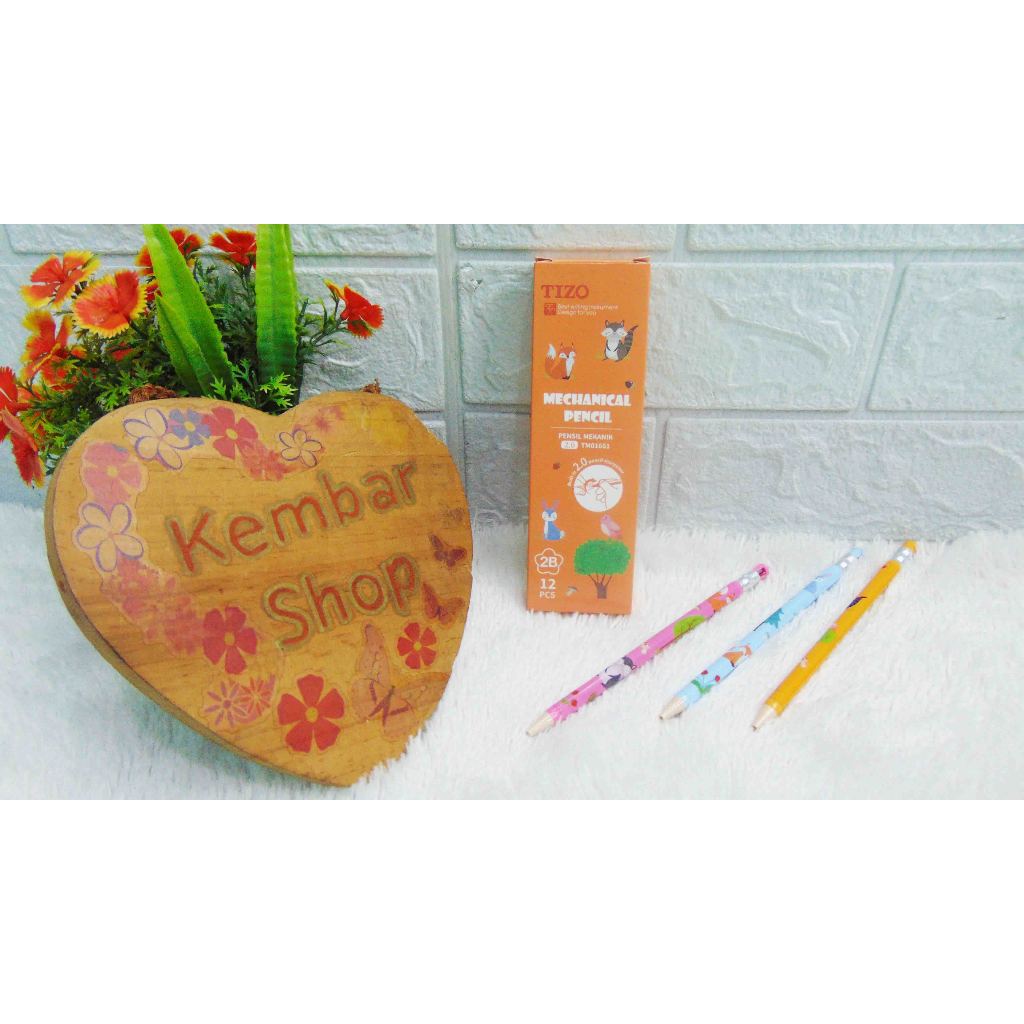 

MEKA-TIZO Alat Tulis Sekolah Anak Pensil Mekanik Dengan Rautan Pensil Tulis