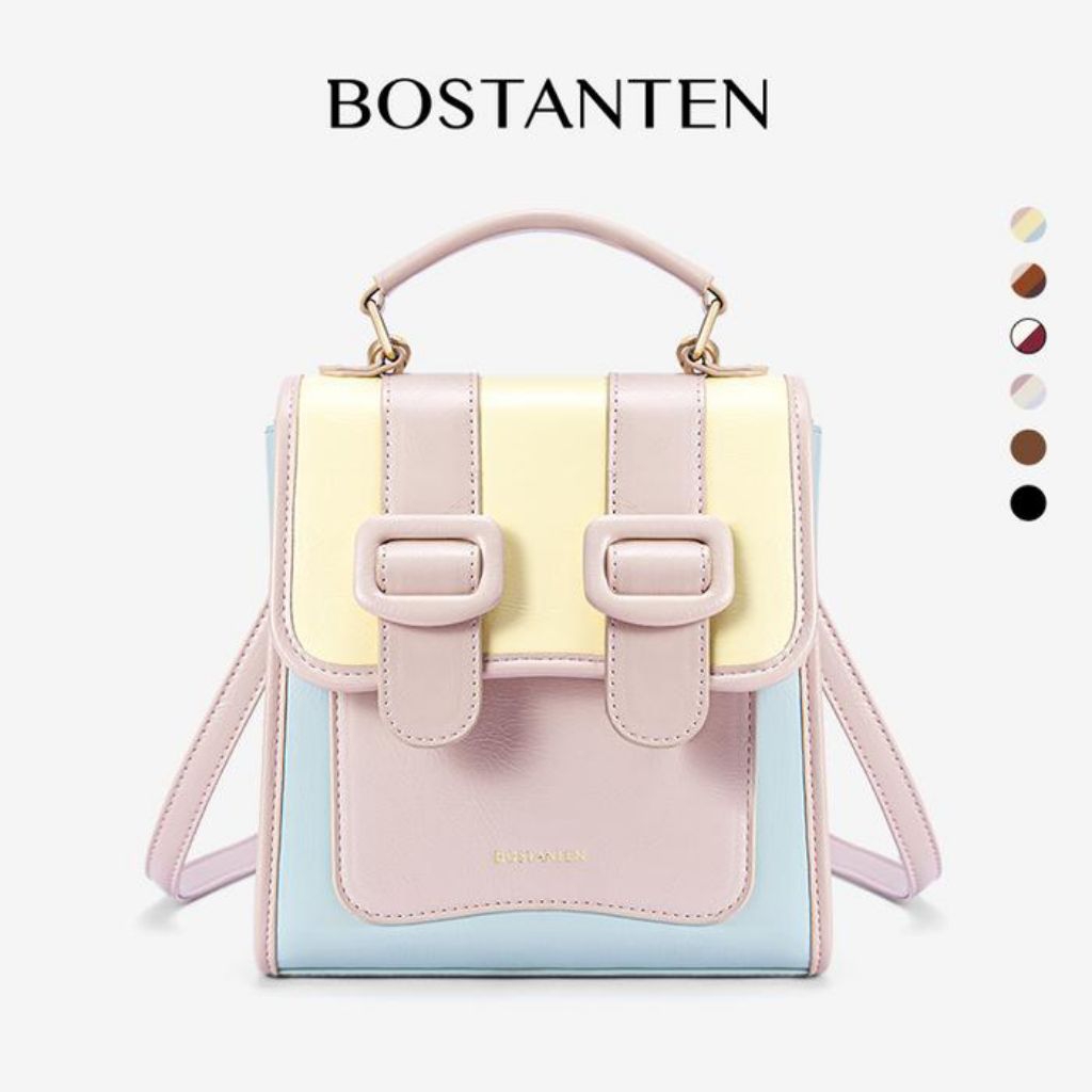 BOSTANTEN Tas Ransel Wanita Backpack Waterproof Tahan Air Tas Sekolah [Ice Cream Backpack]