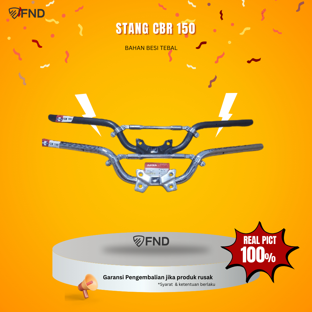 STANG CB150R HITAM DAN CROM MEREK SHJ  SET STABILIZER RAISER