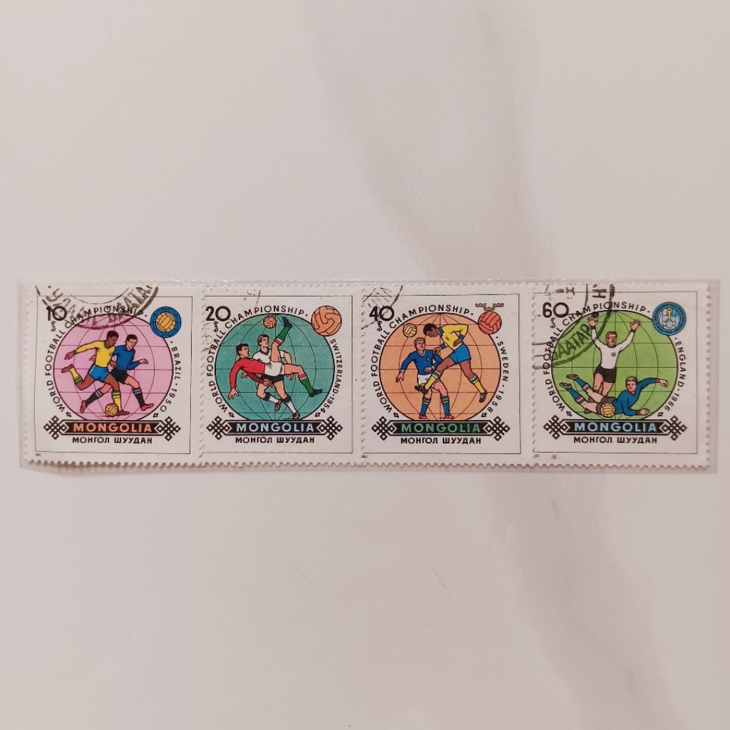 

(OG) Perangko Mongolia 1982 FIFA World Cup 1982 - Spain Set 4 pcs CTO