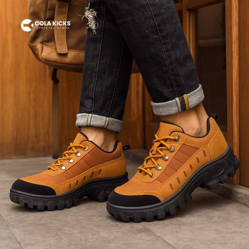 New // Sepatu Safety Pria Caterpillar Safety Boots Ujung Besi - Sepatu Boots Pria Wanita - Sepatu