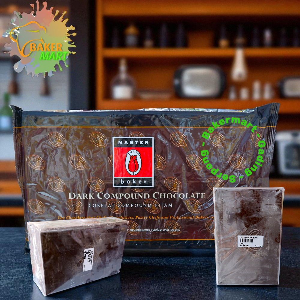 

Tulip Compound Master Baker 500 Gram - Dark Cokelat Compound