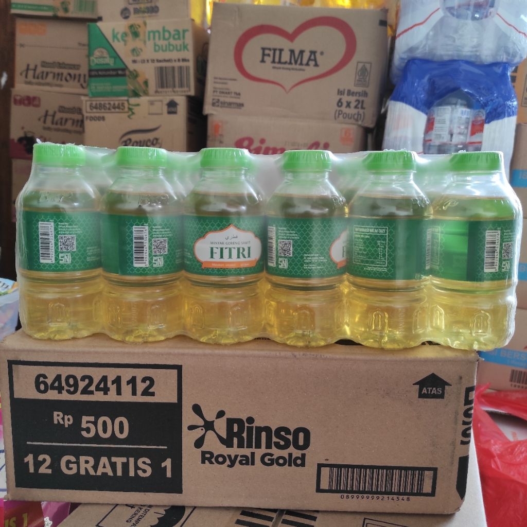 

Minyak Goreng Fitri Botol Mini 200ml Krat Isi 24