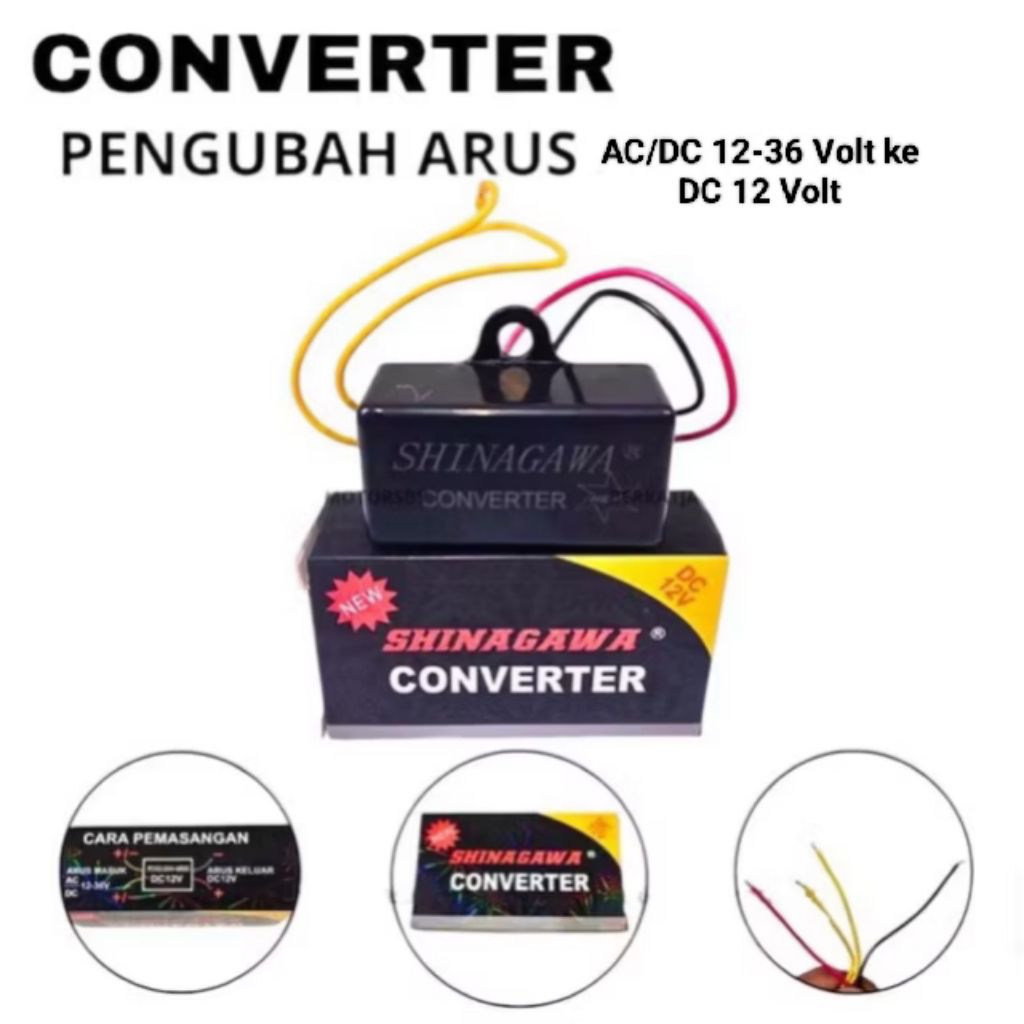 converter step down pengubah arus 24/36 volt jadi dc 12 volt (1pcs)