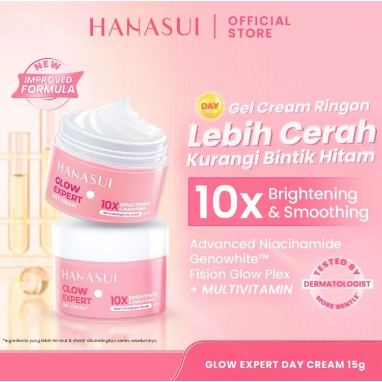 Hanasui Glow Expert 10X Brightening & Smoothing Day Cream / Night Cream / Hanasui Expert / Hanasui D