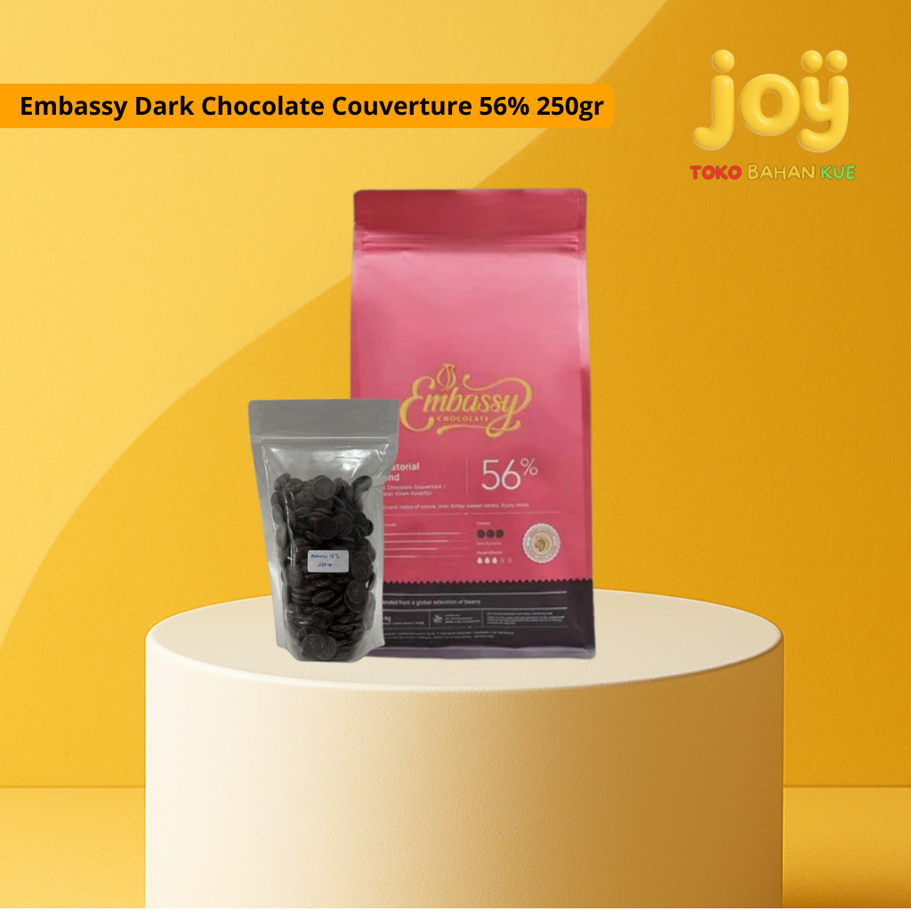 

Embassy Dark Chocolate Couverture 56% 250gr Repack