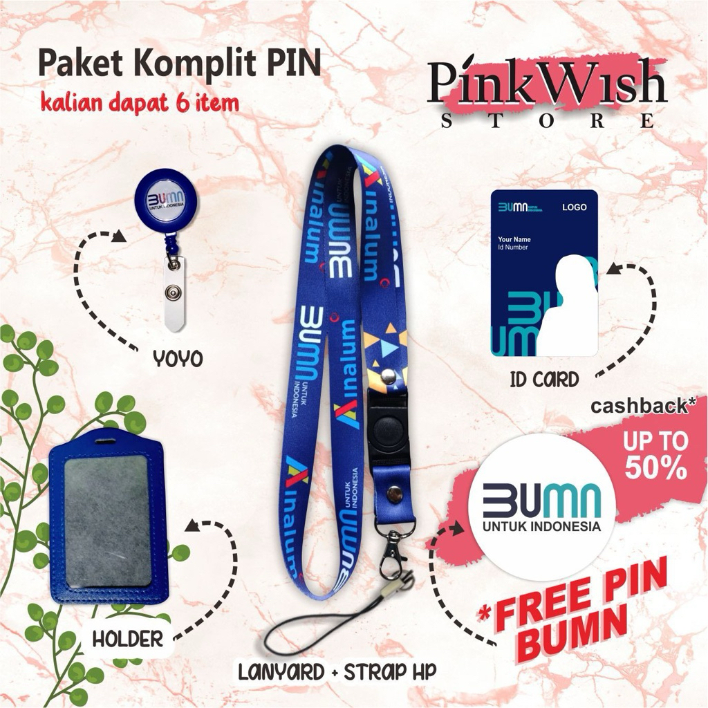 

Lanyard INALUM BUMN / Tali idcard INALUM BUMN [Ready stock] Termurah