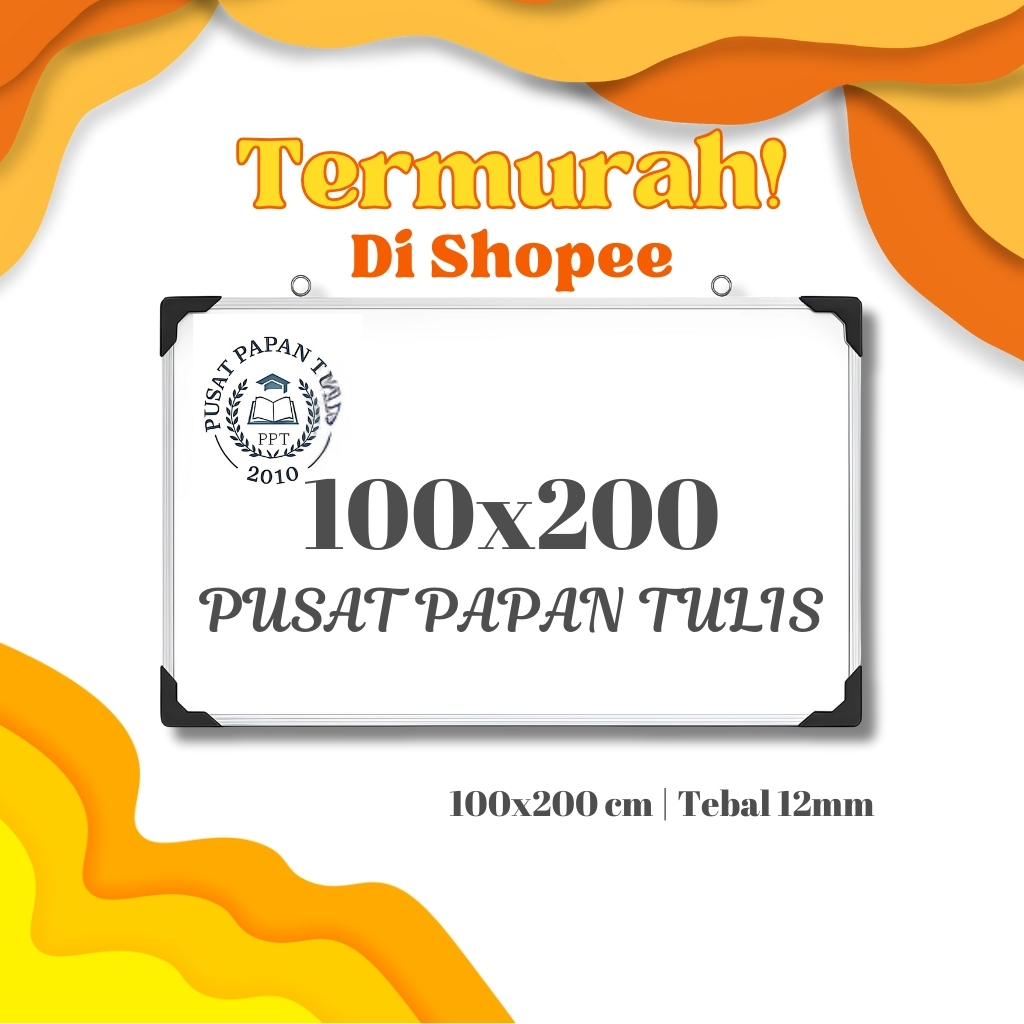 

Papan Tulis Whiteboard Murah Berkualitas Tinggi untuk Kantor Sekolah | Ukuran 100x200cm Tebal 12mm