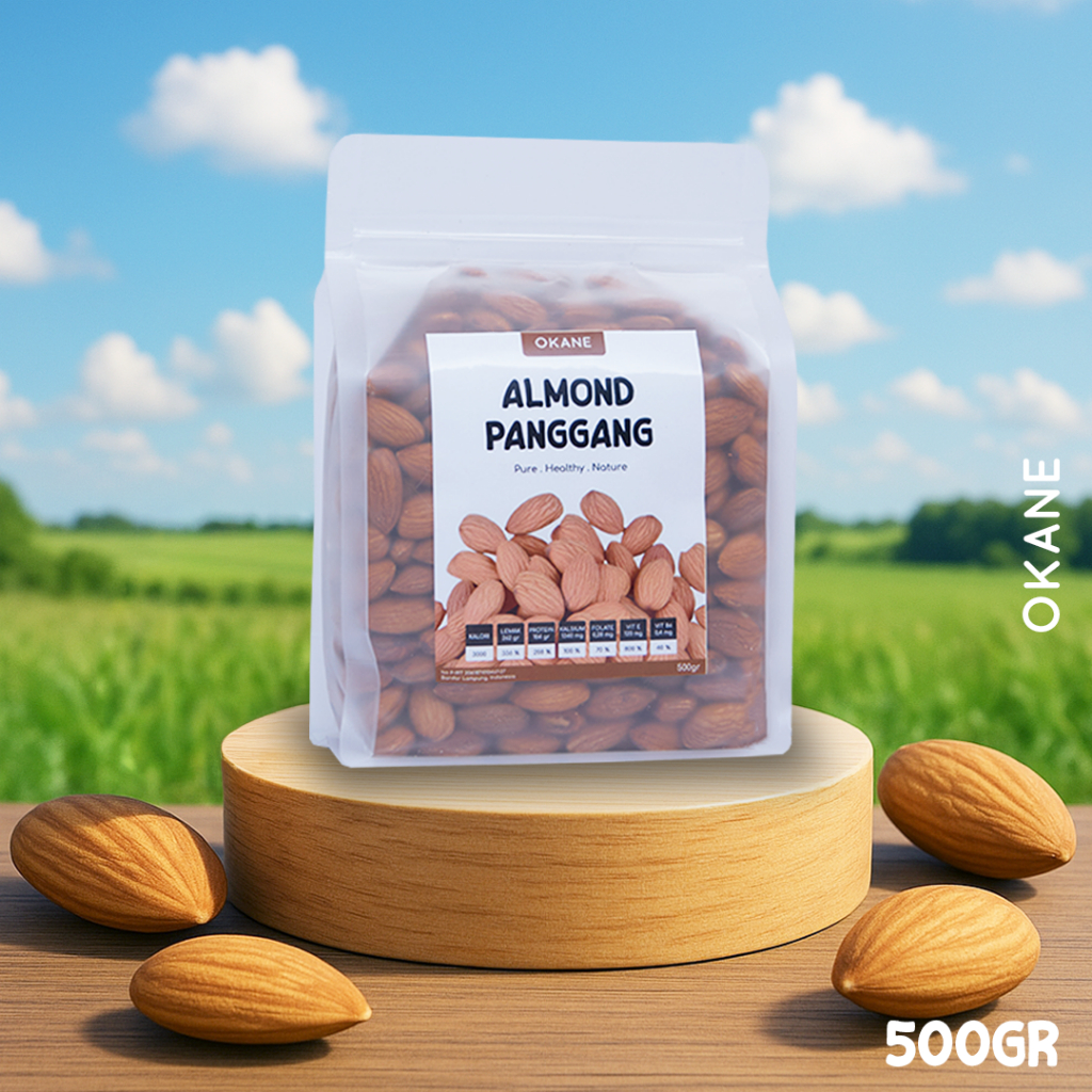 

Kacang Almond Panggang Okane 500 gr / Roasted almond 500 gr