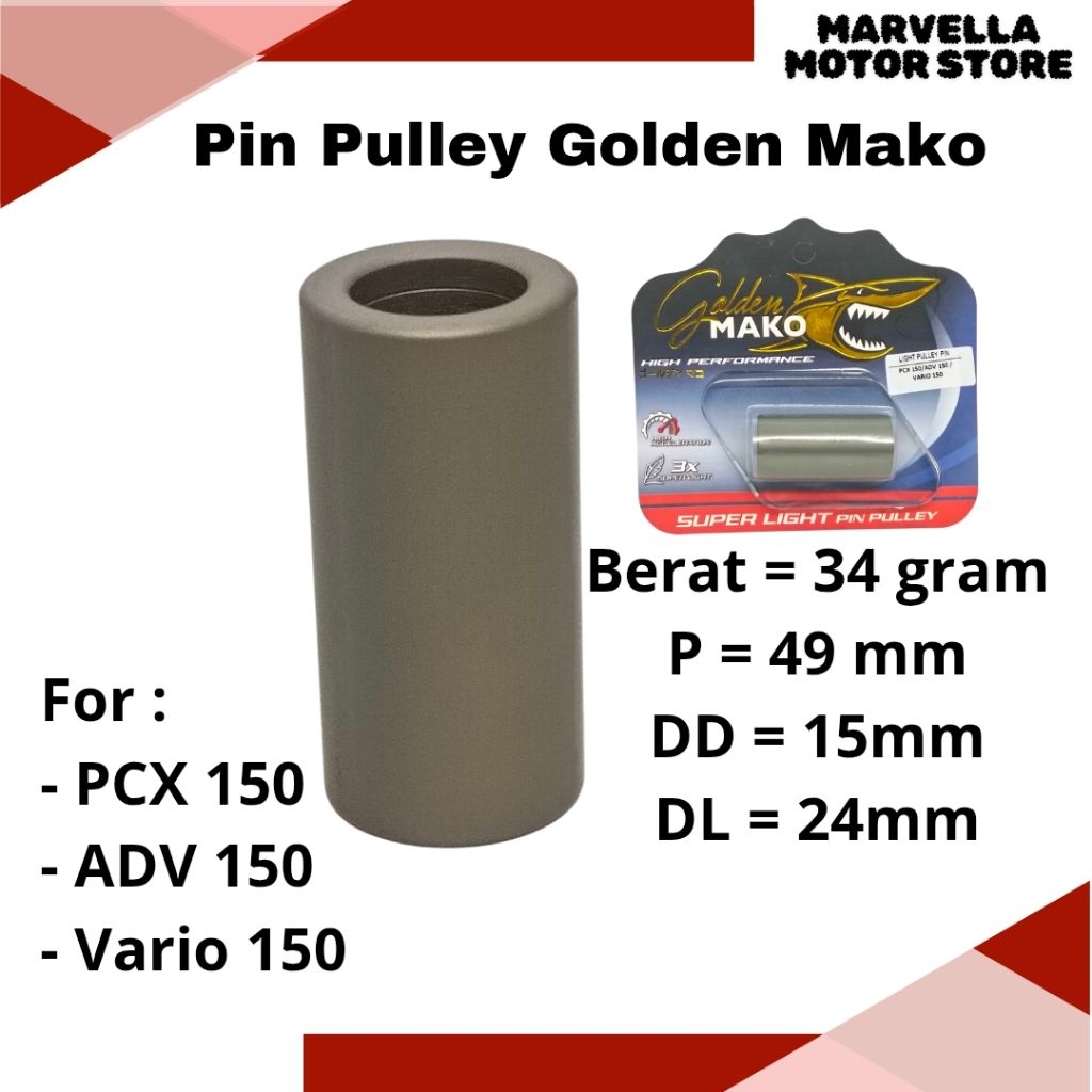 Pin Pulley Golden Mako Superlight PCX 150 ADV 150 Vario 150