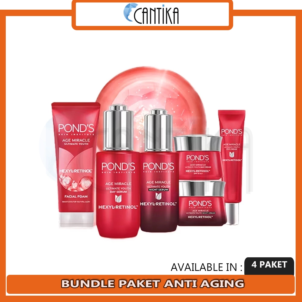 [BUNDLE HEMAT] PONDS AGE MIRACLE YOUTHFUL GLOW PAKET HEMAT