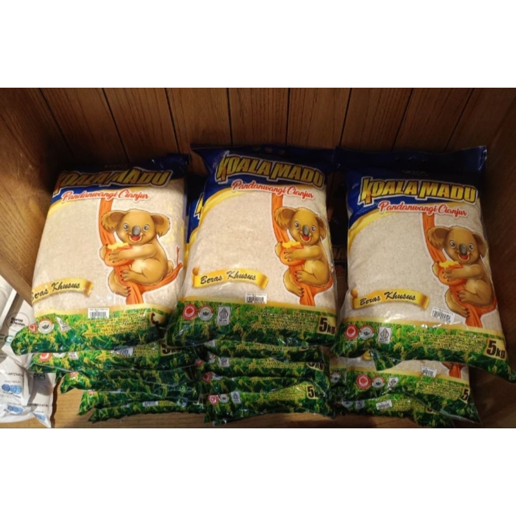 

koala madu pandan wangi cianjur beras khusus 5kg beras pandan wangi cianjur 5kg