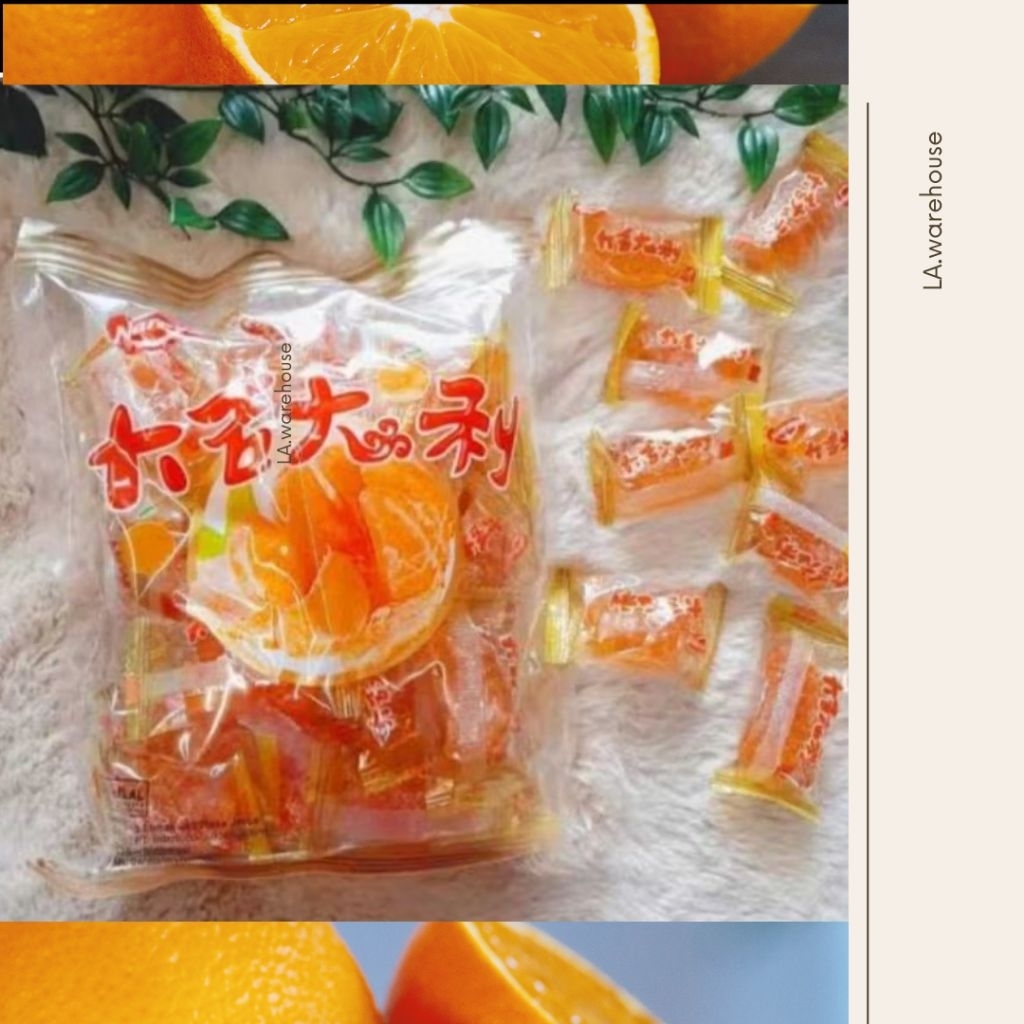 Permen jelly jeruk / permen jelly Naraya jeruk kemasan 500gr