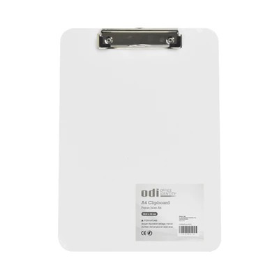 

Papan Ujian Tatakan Kertas Bahan Plastik Untuk Ujian Uk A4 Clipboard ODI WEO AZ9616