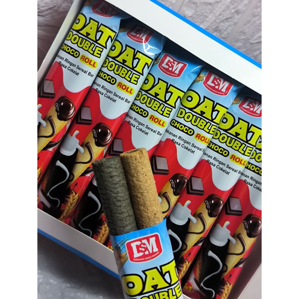 

DSM SNACK OAT DOUBLE CHOCO ROLL/CAMILAN CHOCO ROLL ISI 30