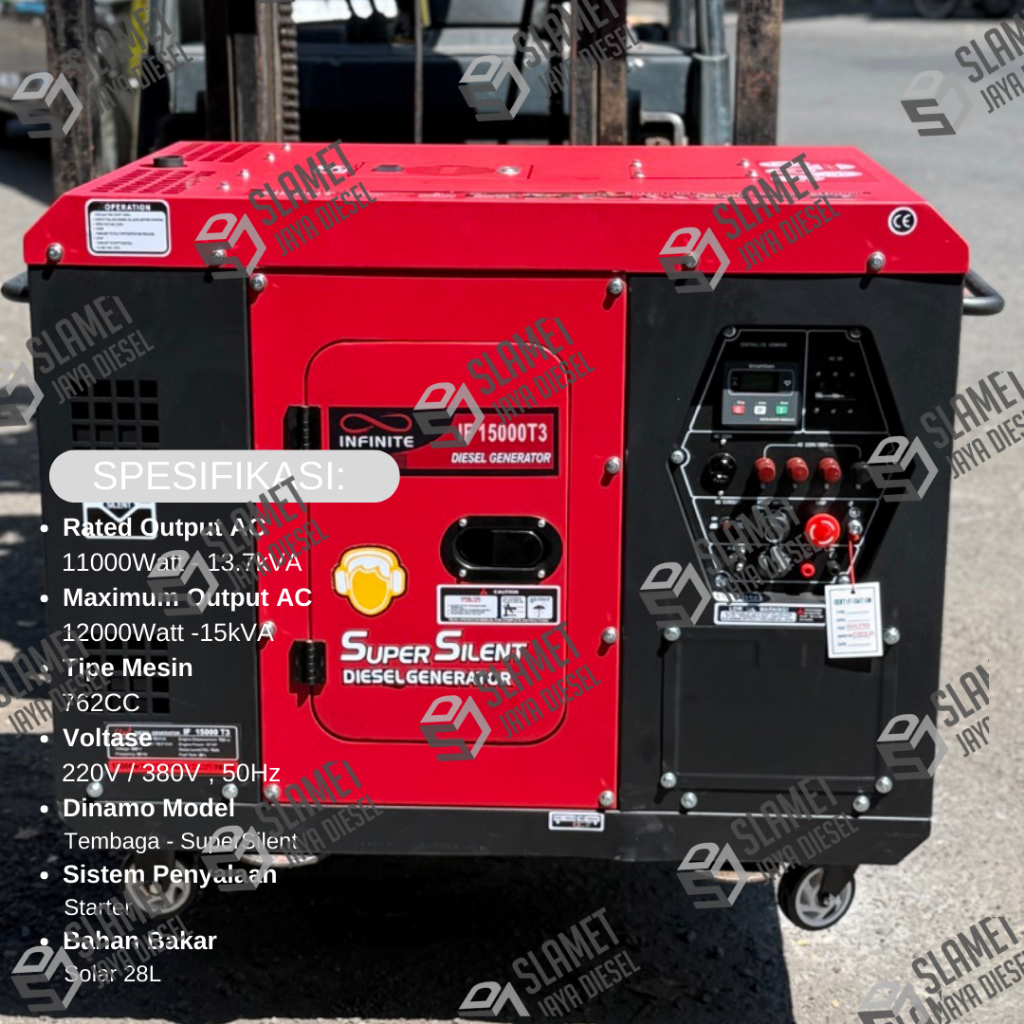 Genset Silent Infinite IF15000T/IF15000T3 - 12000Watt