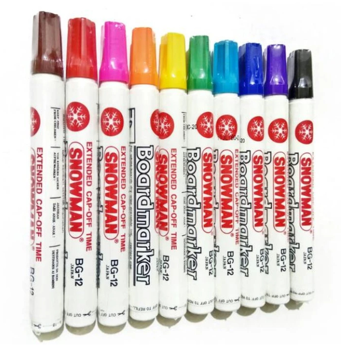 

Snowman spidol whiteboard marker papan tulis BG-12