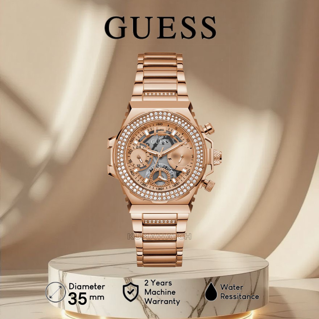 Jam Wanita Guess Original Rose Gold