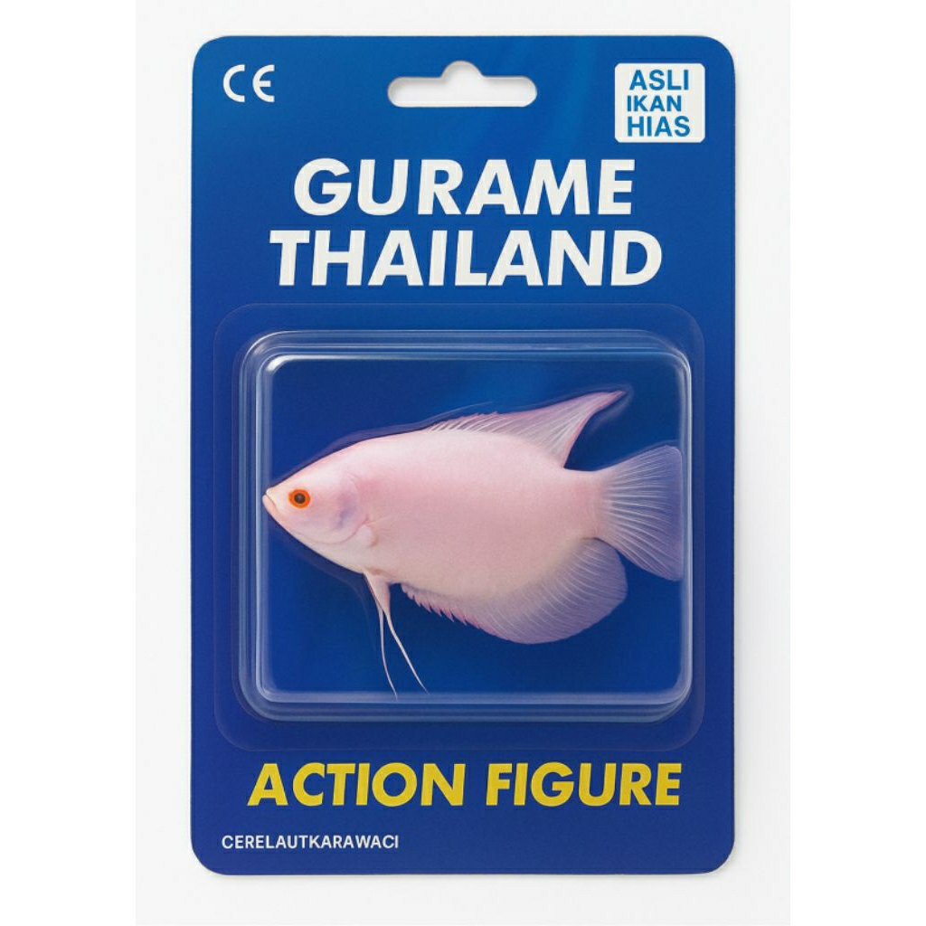 Action Figure Gurame Albino Mata Merah Thailand