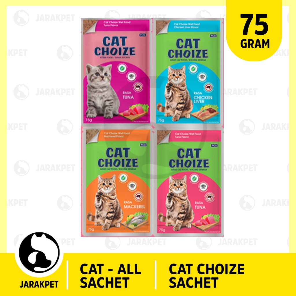 Cat Choize Pouch isi 12pcs - Cat Chois sachet - Cat Choize Wetfood - Cat Choize Wet Food - Cat Choiz