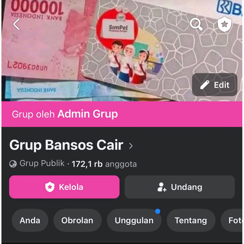 Sewa Grup 100k-250k member