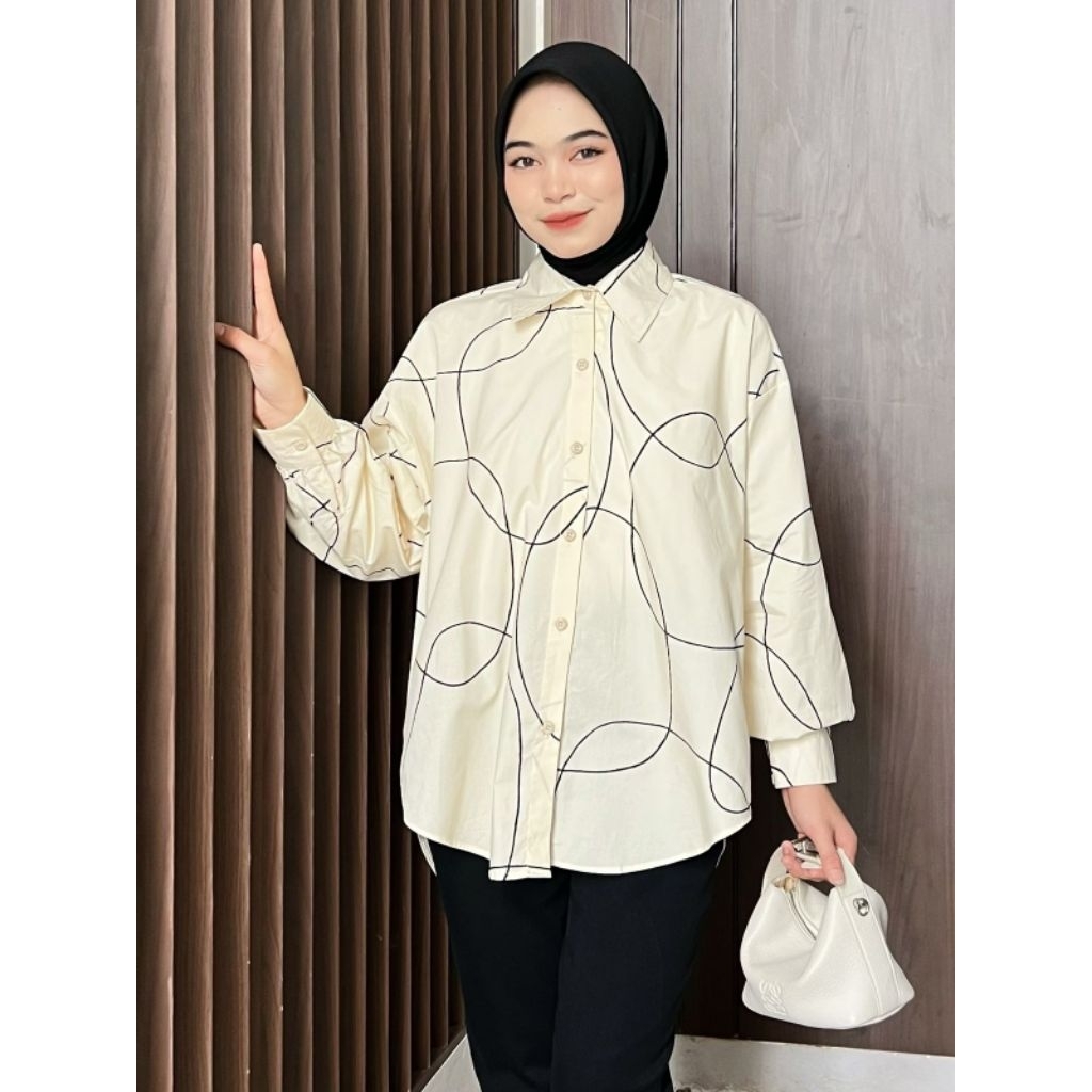 Gavita Shirt Kemeja Wanita Athayaa Daily | Pakaian Wanita Allsize