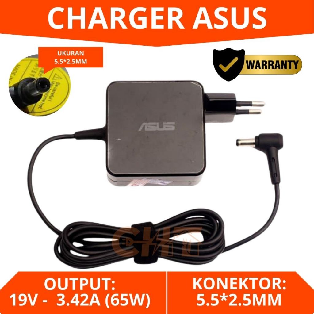 Charger Laptop Asus X401 X402 X403 X450 X451 X452 X453 X454 X455 DC Konektor 5.5MM * 2.5MM Output 19