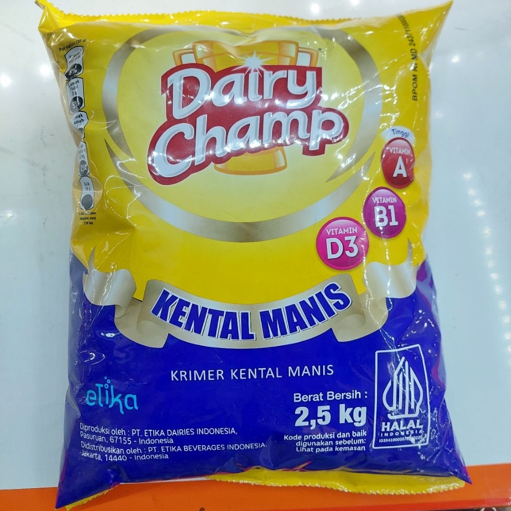 Dairy champ kental manis/susu kental manis/dairy champ 2,5 kg/cod