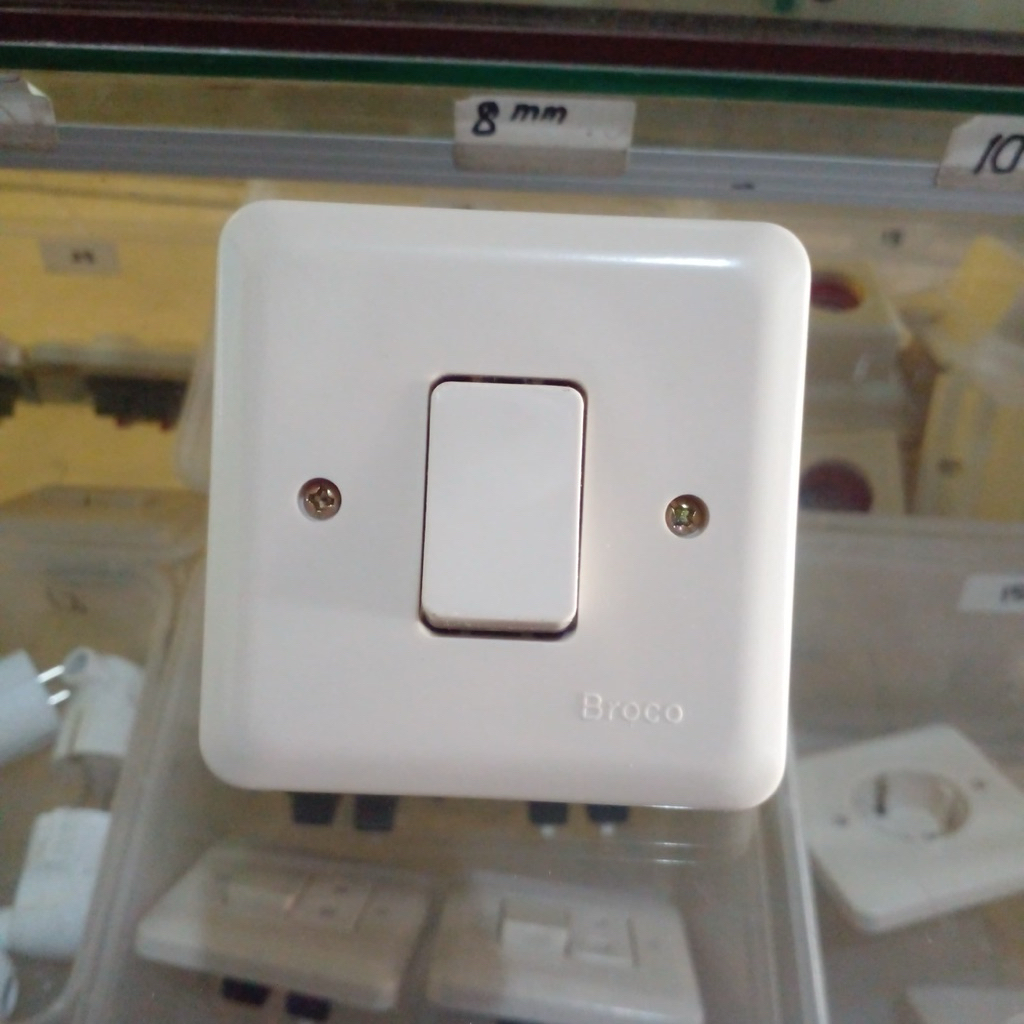 EJ| Stecker Tanam Broco | Stop Kontak Tanam Dinding | Fitting Stop Kontak Broco