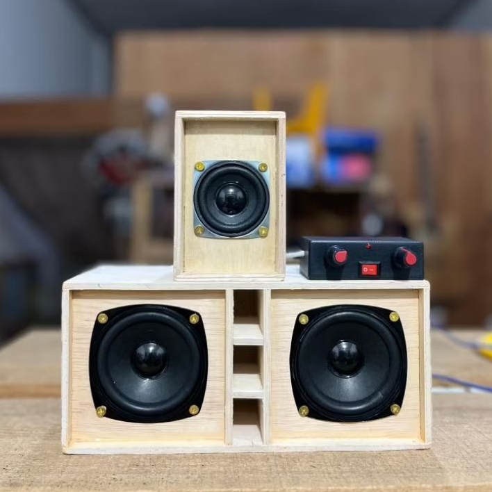 Sound miniatur paket lengkap dapat power 2 channel