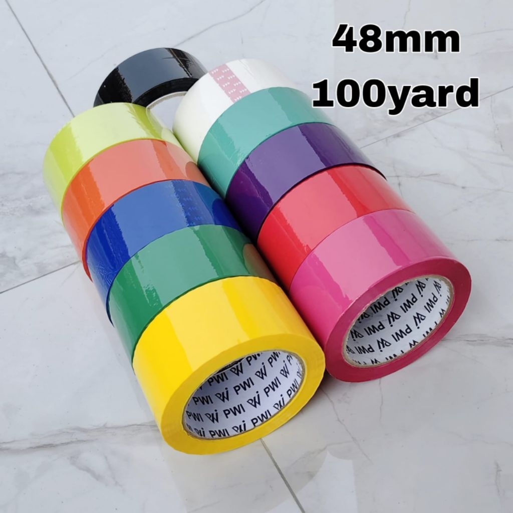 

Solasi Plastik warna-warni PWI/48mm x 100yard