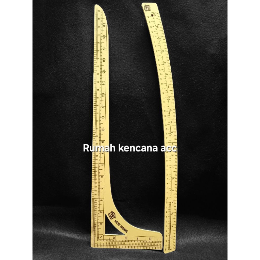 Penggaris Pola Set Siku & Lengkung