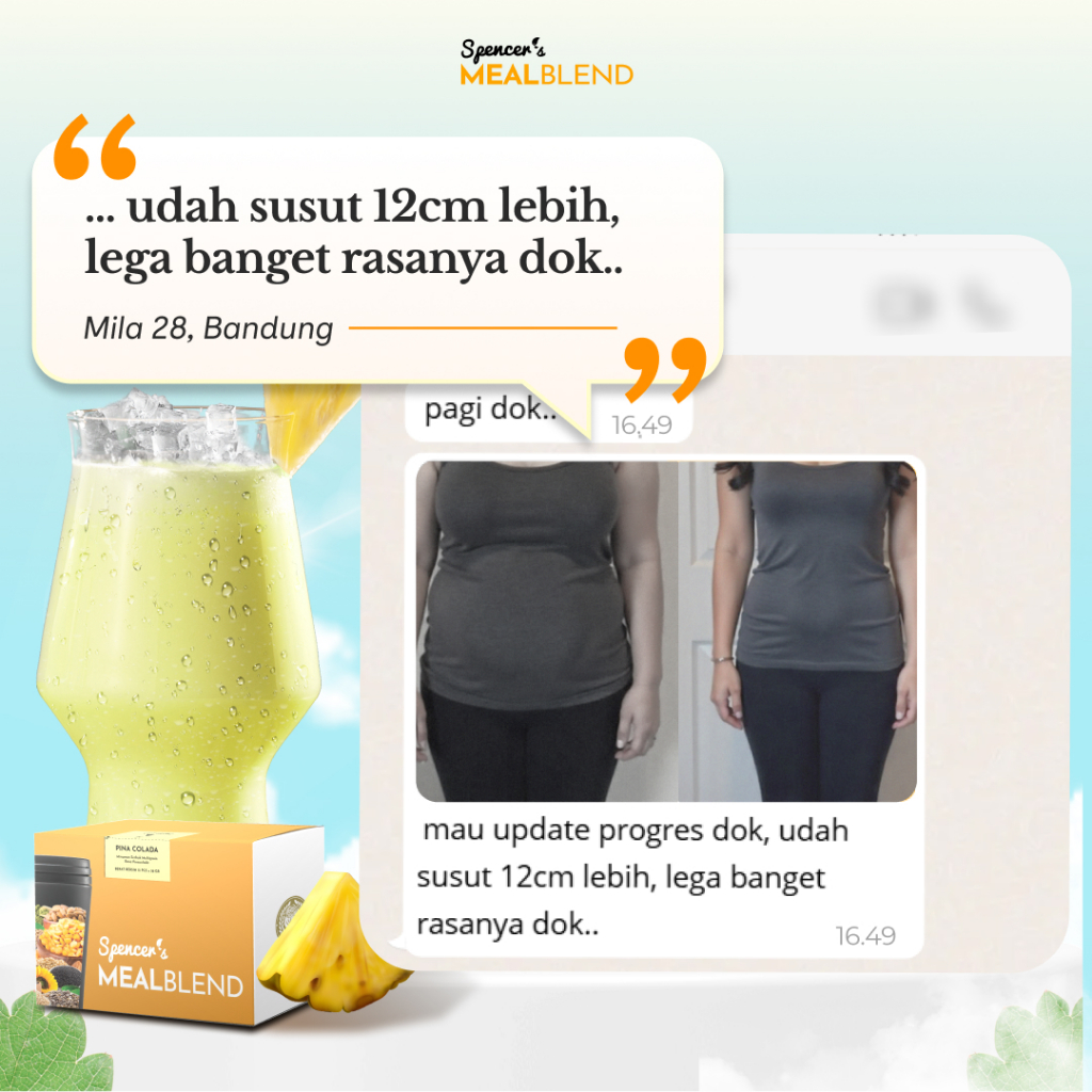 

Spencer's MealBlend - 10 Varian Rasa Diet Anti Ribet Turun BB Defisit kalori