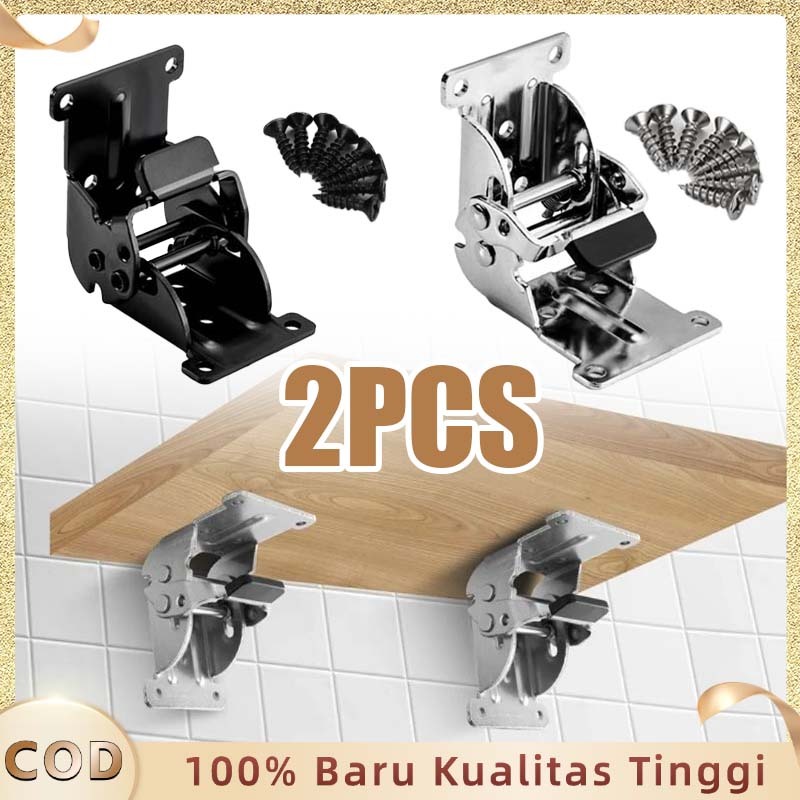 Engsel Meja Lipat Portable Bracket Kaki Meja Lipat Engsel Siku Press System 90° Bracket Siku Kaki Li