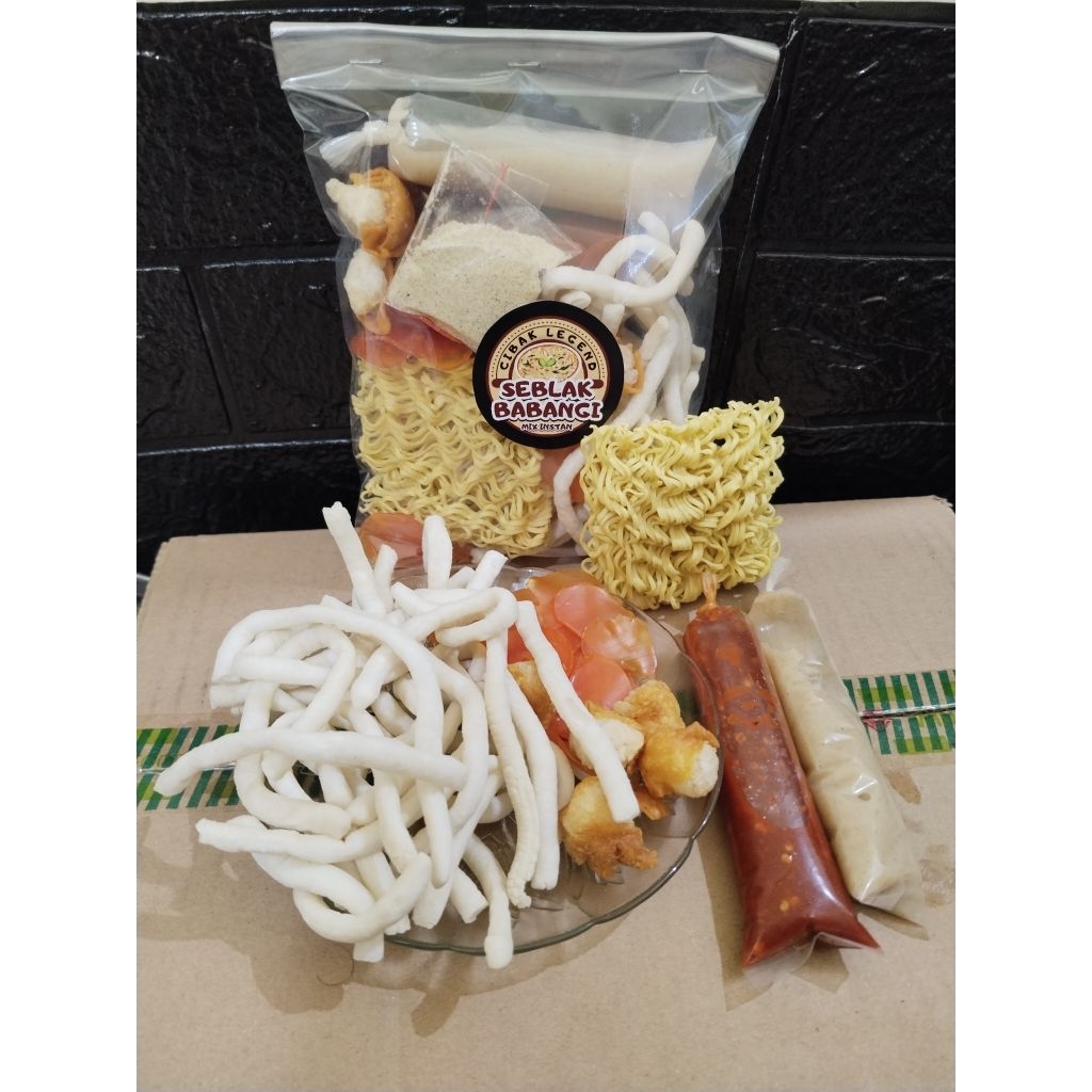 

Seblak cibak/babangi mix + bumbu